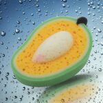 Multipurpose Mango Dish Sponge: Cleans Kitchen & Bath (Soft & Durable, 1 Pc) - Closeup Embroidery by Nari Haat, India...