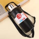 Stainless Steel Airtight Insulated Thermos Bottle (1200Ml Approx) - Closeup Embroidery by Nari Haat, Indian ethnic we...