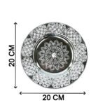 Beautiful 8-Inch Plastic Pooja Thali Set for Daily Use & Special Occasions - Sleeve Design by Nari Haat, Indian ethni...