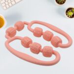 Muscle Massage Roller 8 Wheels Relieve Soreness Leg Muscle Roller Fitness Roller Muscle Relaxer Massage Roller Ring C...