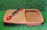 Thick Plastic Kitchen Chopping Cutting Slicing Tray with Holder - Full Detail by Nari Haat, Indian ethnic wear, women...