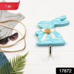 Bunny Adhesive Wall Sticky Hook – Strong Hook for Office, Bathroom & Home (1 Pc) - With Dupatta by Nari Haat, India...