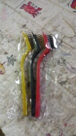 Mini Wire Brush Set - Brass, Nylon, Steel for Cleaning & Rust Removal (3 Pcs Set) - Full Detail by Nari Haat, Indian ...