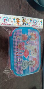 Cartoon Printed Lunch Box with Inner Box & Spoon for Kids School & Travel Use - Neckline Detail by Nari Haat, Indian ...