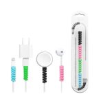 Spiral Charger Spring Cable Protector Data Cable Saver (Pack of 4) - Full Detail by Nari Haat, Indian ethnic wear, wo...