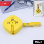 3 in 1 Charger Cable, Retractable Type, Compatible with Smartphones (1 Pc) - With Dupatta by Nari Haat, Indian ethnic...