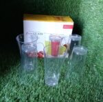 Stylish look Plastic Juicy Glass, Transparent Glasses Set 300ml (6pcs) - Full Detail by Nari Haat, Indian ethnic wear...