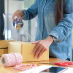 HIGH ADHESIVE TRANSPARENT TAPE FOR HOME PACKAGING. (65 meter) - Full Detail by Nari Haat, Indian ethnic wear, women c...