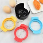 Multifunctional 3-in-1 Egg Cutter - Stainless Steel Slicing Tool with Durable Wires - Front View by Nari Haat, Indian...