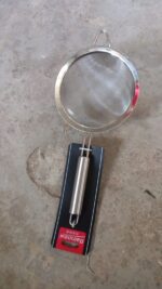 Mesh Sieve Quality Stainless Steel Fine Mesh Strainer with Sturdy Handle and Hook - Full Detail by Nari Haat, Indian ...