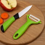 Ceramic Revolution Series Utility Knife and Peeler Gift Set - 2pc - Front View by Nari Haat, Indian ethnic wear, wome...