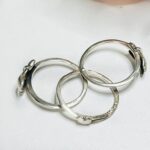 Three Interlocking Rings, Rings for Women and Girls Silver Ring | Valentine Ring, Rings Silver Toned Finger Ring for ...