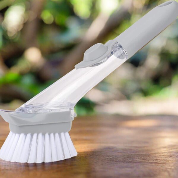 Automatic Liquid Dispenser Dish Scrubber Brush