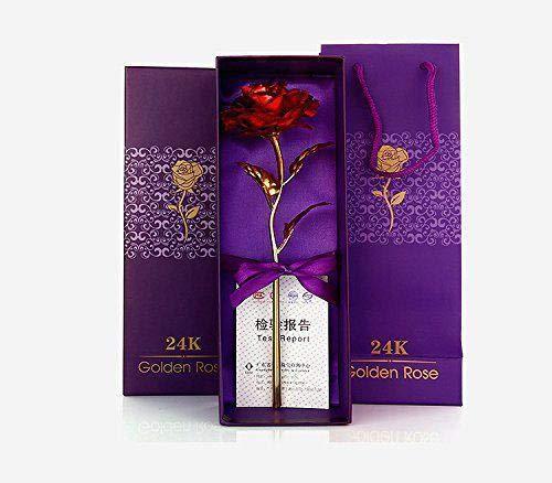 24K Artificial Golden Rose with Gift Box