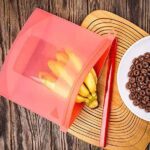 Reusable Silicone Airtight Leakproof Food Storage Bag - 1 ltr - Front View by Nari Haat, Indian ethnic wear, women cl...