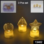 Flameless and Smokeless Decorative Candles (3 Pc Set) - With Dupatta by Nari Haat, Indian ethnic wear, women clothing...