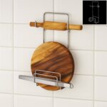 Stainless steel chakla belan chimta stand for kitchen