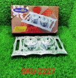 Multipurpose Decorative Multi Storage Mukhwas Dani / Serving Tray - Neckline Detail by Nari Haat, Indian ethnic wear,...