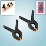 3 inch Heavy Duty Clips Clamp Spring Clamps Clip Fixture (2 Pc Set) - Front View by Nari Haat, Indian ethnic wear, wo...