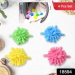 Soft Star Washing Machine, Laundry Dryer Balls Laundry Ball (4 Pcs / Multi Color) - With Dupatta by Nari Haat, Indian...