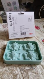 Silicone Cartoon Shape 4 Grid Ice Cube Tray  for Fridge 1 Pc - Full Detail by Nari Haat, Indian ethnic wear, women cl...