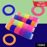 Telephone Wire Hair bands Pack of 100 Pcs, Hair accessories - With Dupatta by Nari Haat, Indian ethnic wear, women cl...