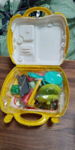Cooking Toy Plastic Kids Cooking School Play Set (26 Pc Set) - Full Detail by Nari Haat, Indian ethnic wear, women cl...