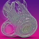 LED Light-Up Party Cups - Flashing Water-Activated Drinking Glasses Handle (2-Piece) - Back View by Nari Haat, Indian...