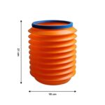 Foldable Storage Bucket , Water Container & Dustbin Multiuse Bucket For Home , Car & Kitchen Use Bucket - Neckline De...