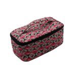 Travel Makeup Bag with Small Pouch – Waterproof Cosmetic Organizer - Back View by Nari Haat, Indian ethnic wear, wo...