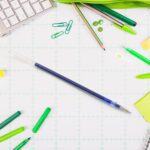 Blue Pen Refill All Round Ball Pen Refill Smooth Writing Pen Refill (10 Pc) - Sleeve Design by Nari Haat, Indian ethn...