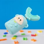 Electric Toothbrush With Light & Music, Kids U-Shaped 360Â° USB Rechargeable Plastic Automatic Toothbrush Portable ...