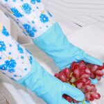 2-Pair Large Blue Multipurpose Gloves – Ideal for Washing, Gardening & Cleaning - Closeup Embroidery by Nari Haat, ...