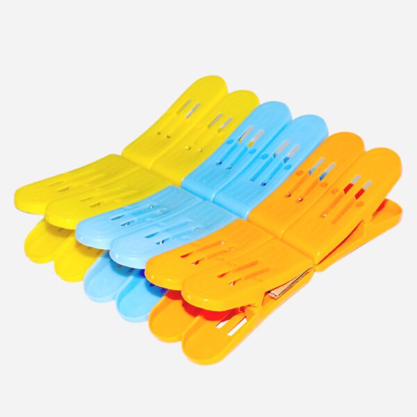 Multicolour Plastic Double Pin Clips