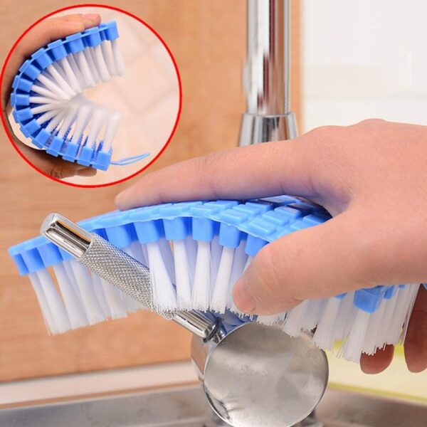 Flexible Plastic Cleaning Brush for Kitchen and Bathroom