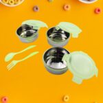 AIRTIGHT & LEAK PROOF STAINLESS STEEL CONTAINER MULTI COMPARTMENT LUNCH BOX CARRY TO ALL TYPE LUNCH IN LUNCH BOX & PR...