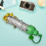 Vegetable shaped Folding Umbrella, Plastic Case Creative Fashion Folding Mini Sun Shade Rain Umbrella, Unique Umbrell...