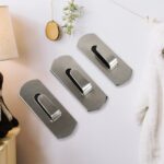 Self- Adhesive Hooks, Heavy Duty Wall Hooks Hangers Stainless Steel Waterproof Sticky Hooks for Hanging Robe Coat Tow...