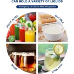 Outdoor Camping Collapsible Portable Water Container with Carry Handle Tap Valve Large Food Grade - Neckline Detail b...