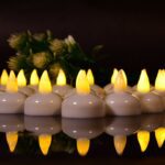 Set of 12 Flameless Floating Candles Battery Operated Tea Lights Tealight Candle - Full Detail by Nari Haat, Indian e...