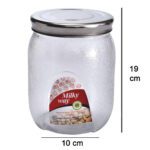 Plastic Mason Jar with Airtight lids (2000 ml) - Sleeve Design by Nari Haat, Indian ethnic wear, women clothing, desi...