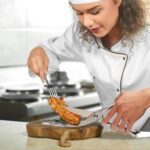 Heavy Duty Stainless Steel Poultry Shears, Premium Ultra Sharp Spring-Loaded Kitchen - Neckline Detail by Nari Haat, ...