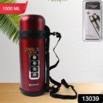 Stainless Steel Thermos Flask Double-Walled Coffee Thermos Flask Leak-proof (1500ML) - With Dupatta by Nari Haat, Ind...