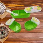 Tiffin Box Smart Lunch Box High Quality 3 box Lunch Box Leak Proof Lunch Box - Closeup Embroidery by Nari Haat, India...