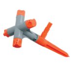 360° Rotating Garden Sprinkler – Adjustable 4-Arm Lawn Water Sprayer - Neckline Detail by Nari Haat, Indian ethnic...