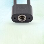 Lock with Key Metal Locker 1 Set Padlock Mini Padlock Beam Plastic (1 pc) - Neckline Detail by Nari Haat, Indian ethn...
