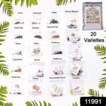 20 Varieties of Vegetable & Flower Seeds Combo (1 Pkt. / 20 Varieties) - With Dupatta by Nari Haat, Indian ethnic wea...