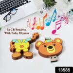 Portable Cartoon Silicone USB Pen Drive (15 GB Baby Rhymes Song / 1 Pc) - With Dupatta by Nari Haat, Indian ethnic we...