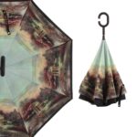 Printed Reverse Travel Umbrella