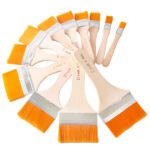 Artistic Flat Painting Brush - Set of 12 - Full Detail by Nari Haat, Indian ethnic wear, women clothing, designer suit